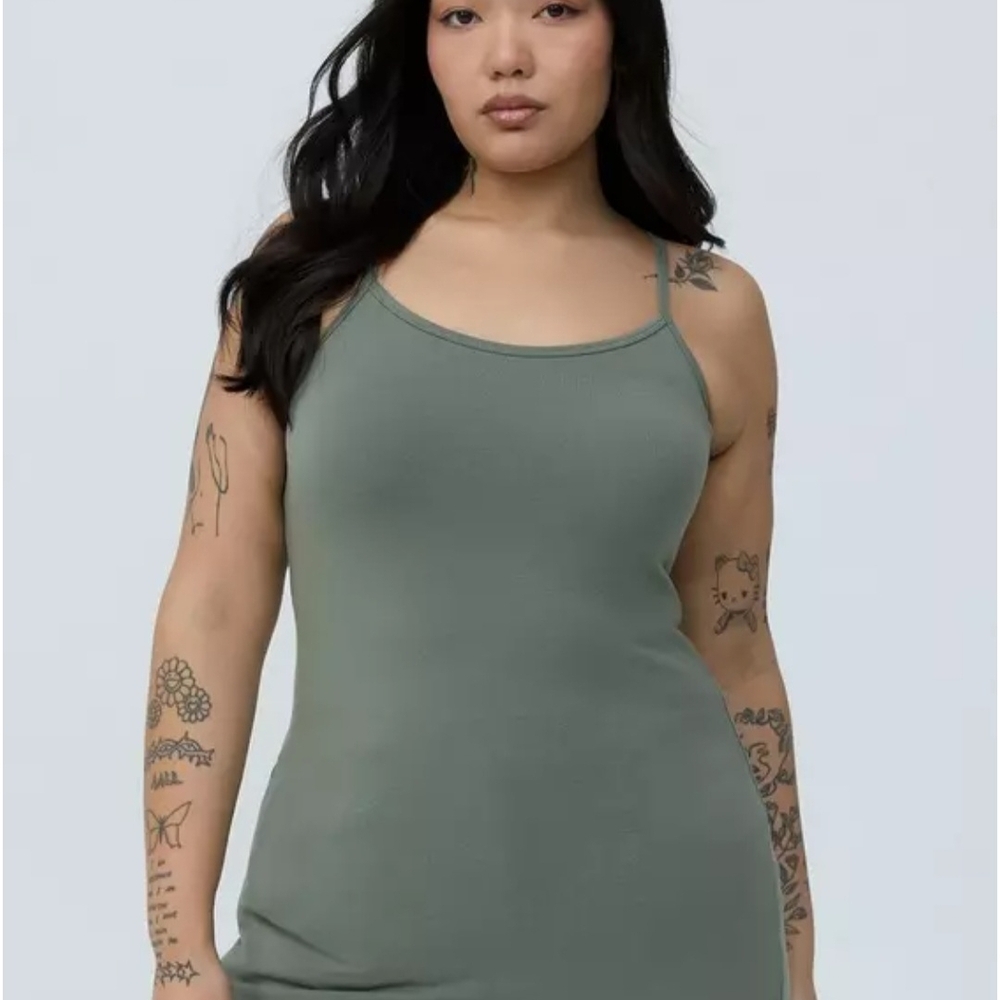 Torrid Foxy Tunic Tank In Agave Green